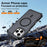 For iPhone 16 Pro Max Magnetic Case Electroplated Frame Skin-touch TPU+PC Phone Cover - Black - 5