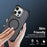 For iPhone 16 Pro Magnetic Case Electroplated Frame Skin-touch TPU+PC Phone Cover - Black - 6