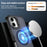 For iPhone 17 Magnetic Case Electroplated Frame Skin-touch TPU+PC Phone Cover - Black - 3