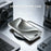 For iPhone 15 Pro Magnetic Case Fluorescent Design TPU Acrylic Phone Back Cover with 360° Rotating Kickstand - White - 4
