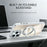 For iPhone 15 Pro Max Magnetic Case Fluorescent Design TPU Acrylic Phone Back Cover with 360° Rotating Kickstand - White - 3