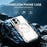 For iPhone 16 Magnetic Case Fluorescent Design TPU Acrylic Phone Back Cover with 360° Rotating Kickstand - White - 5