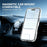 For iPhone 16 Magnetic Case Fluorescent Design TPU Acrylic Phone Back Cover with 360° Rotating Kickstand - White - 6