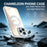 For iPhone 16 Pro Magnetic Case Fluorescent Design TPU Acrylic Phone Back Cover with 360° Rotating Kickstand - White - 7