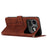 For Nothing Phone (4a) Pro Stand Case PU Leather Phone Cover Imprinted Heart Pattern - Brown - 2