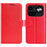 For Nothing Phone (4a) Pro Case Crazy Horse Texture Stand Leather Phone Cover - Red - 1
