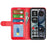 For Nothing Phone (4a) Pro Case Crazy Horse Texture Stand Leather Phone Cover - Red - 2