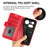 For Nothing Phone (4a) Pro Case Crazy Horse Texture Stand Leather Phone Cover - Red - 5