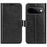 For Google Pixel 11 Case Crazy Horse Texture Stand Leather Phone Cover - Black - 1