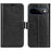 For Google Pixel 11 Pro XL Case Crazy Horse Texture Stand Leather Phone Cover - Black - 1