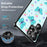 For Samsung Galaxy S25 Ultra Magnetic Case Butterfly Pattern PC+TPU Protective Phone Cover with Lens Film - LK00255-01 - 3