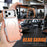 For iPhone 17 Pro Magnetic Case Gradient TPU PC Phone Back Cover with Lens Kickstand - Orange Gradient - 3