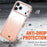 For iPhone 17 Pro Magnetic Case Gradient TPU PC Phone Back Cover with Lens Kickstand - Orange Gradient - 5