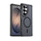 For Samsung Galaxy S26 Ultra Magnetic Case Electroplated Frame Skin-touch TPU+PC Phone Cover - Black - 1