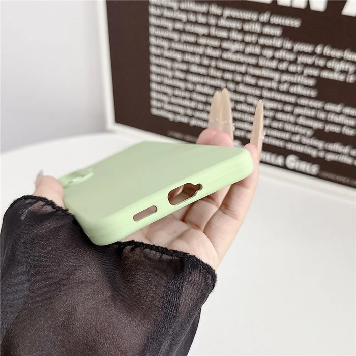 For Samsung Galaxy S26 Case Silicone Shockproof Phone Protective Cover Shell - Matcha Green - 5