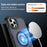 For iPhone 12 Pro / iPhone 12 Magnetic Case Electroplated Frame Skin-touch TPU+PC Phone Cover - Black - 3