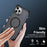 For iPhone 12 Pro / iPhone 12 Magnetic Case Electroplated Frame Skin-touch TPU+PC Phone Cover - Black - 6