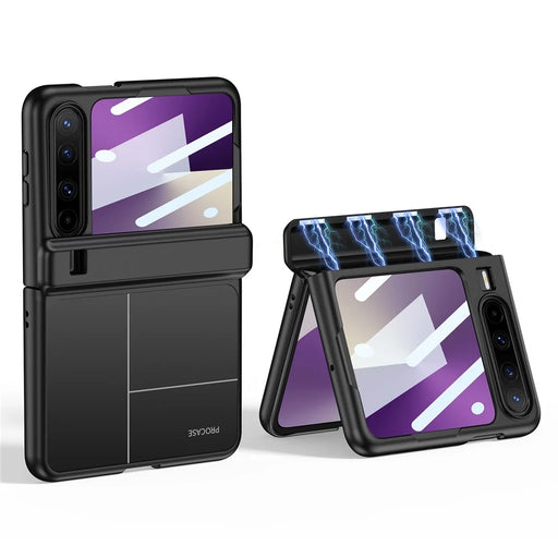 GKK For Huawei Pura X Magnetic Case Transform to Pura X Max Ultra Thin PC Protective Cover with Screen Film - Black - 1