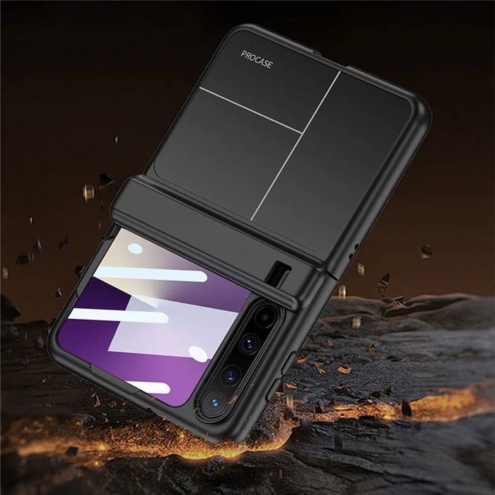GKK For Huawei Pura X Magnetic Case Transform to Pura X Max Ultra Thin PC Protective Cover with Screen Film - Black - 5