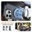 For iPhone 14 Pro Max Magnetic Case Electroplated Frame Skin-touch TPU+PC Phone Cover - Black - 4