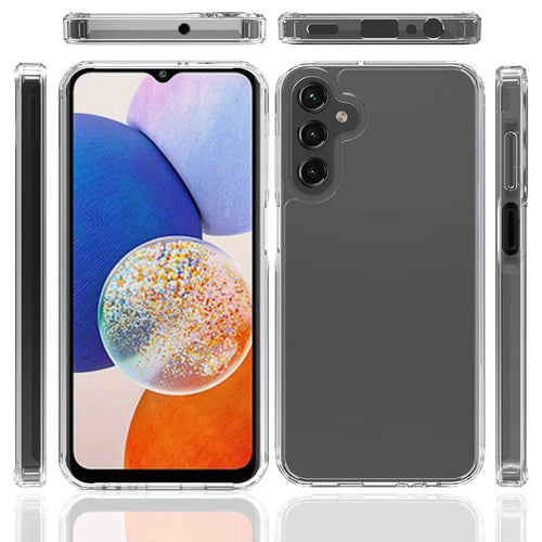 For Samsung Galaxy A27 5G Clear Phone Case TPU+Acrylic Shockproof Phone Back Cover - Clear - 1