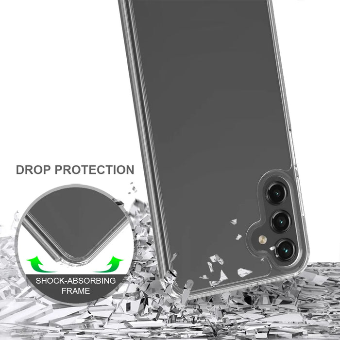 For Samsung Galaxy A27 5G Clear Phone Case TPU+Acrylic Shockproof Phone Back Cover - Clear - 3