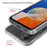 For Samsung Galaxy A27 5G Clear Phone Case TPU+Acrylic Shockproof Phone Back Cover - Clear - 4