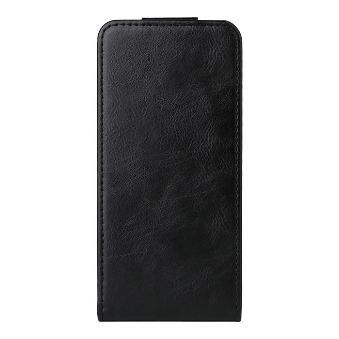 For Nothing Phone (4a) Stand Case Magnetic Clasp Vertical Flip Leather Phone Cover with Card Holder - Black - 7