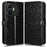 Wallet Case For TCL K70 4G  /  K70 Power 4G Dot Pattern Imprint PU Leather Phone Cover with Wrist Strap - Black - 1
