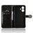 Wallet Case For TCL K70 4G  /  K70 Power 4G Dot Pattern Imprint PU Leather Phone Cover with Wrist Strap - Black - 4