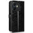 Wallet Case For TCL K70 4G  /  K70 Power 4G Dot Pattern Imprint PU Leather Phone Cover with Wrist Strap - Black - 7