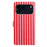 For iPhone 18 Pro / 17 Pro Wallet Case Vintage Stripes Leather Stand Flip Phone Cover with Wrist Strap - Red - 4