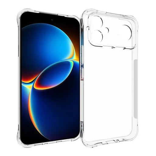 WANLONFENG for Xiaomi Redmi K90 Max 5G WL2 Series TPU Case 2.0mm Phone Cover with 2Pcs Tempered Glass Films - Transparent - 2