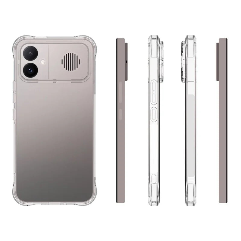 WANLONFENG for Xiaomi Redmi K90 Max 5G WL2 Series TPU Case 2.0mm Phone Cover with 2Pcs Tempered Glass Films - Transparent - 6