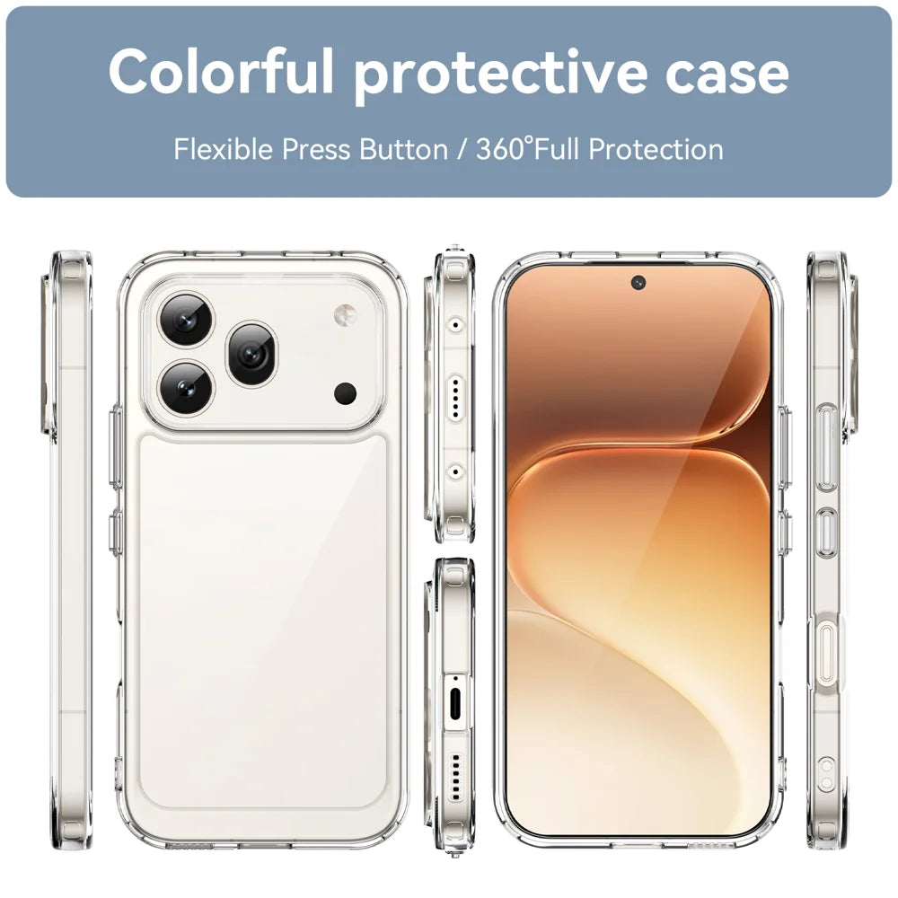 WANLONFENG for Honor 600 5G Phone Case  XC Series TPU Acrylic Cover with Tempered Glass (Big Lens Hole) - Black - 3