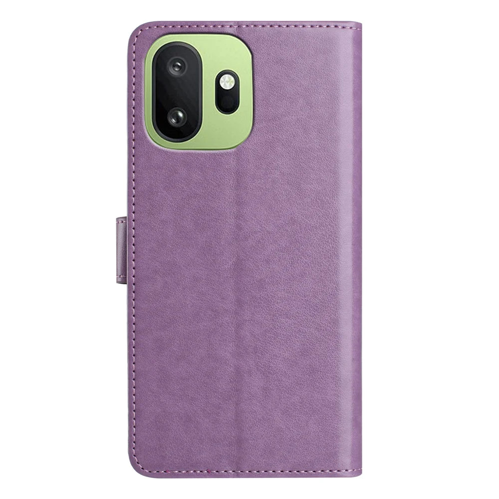 For OnePlus 15T 5G Wallet Phone Case Stand PU Leather Folio Flip Cover with 8 Card Slot - Purple - 2