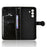 For Samsung Galaxy A27 5G Wallet Case Dot Pattern Imprint PU Leather Phone Cover with Wrist Strap - Black - 4