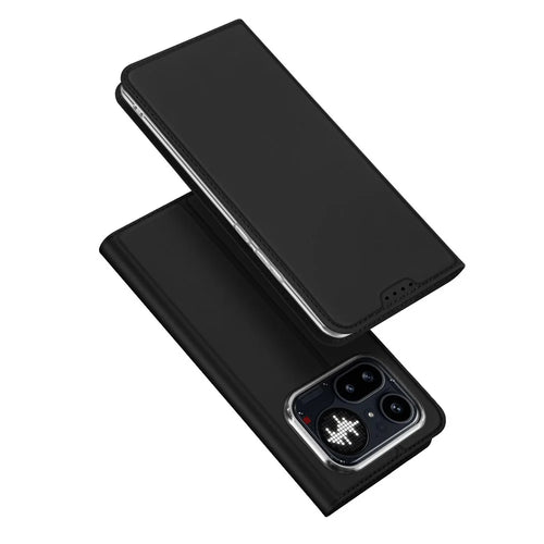 DUX DUCIS for Nothing Phone (4a) Pro Case  Skin Pro Series Leather Stand Cover Card Holder - Black - 1