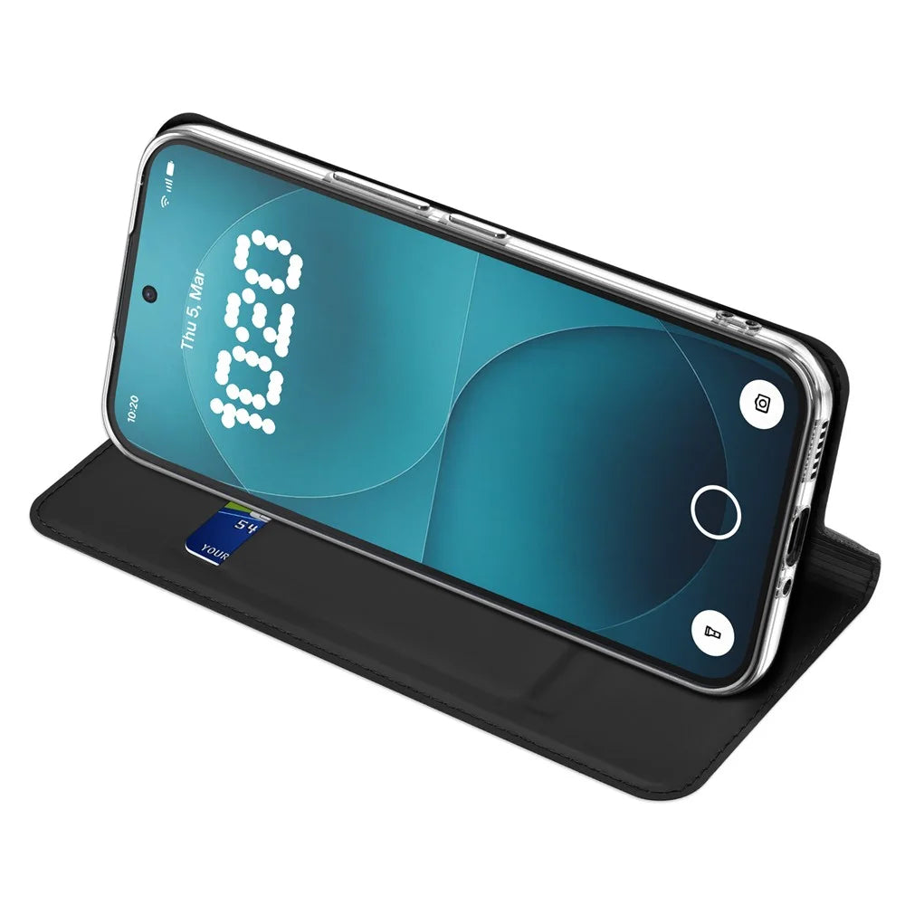 DUX DUCIS for Nothing Phone (4a) Pro Case  Skin Pro Series Leather Stand Cover Card Holder - Black - 3