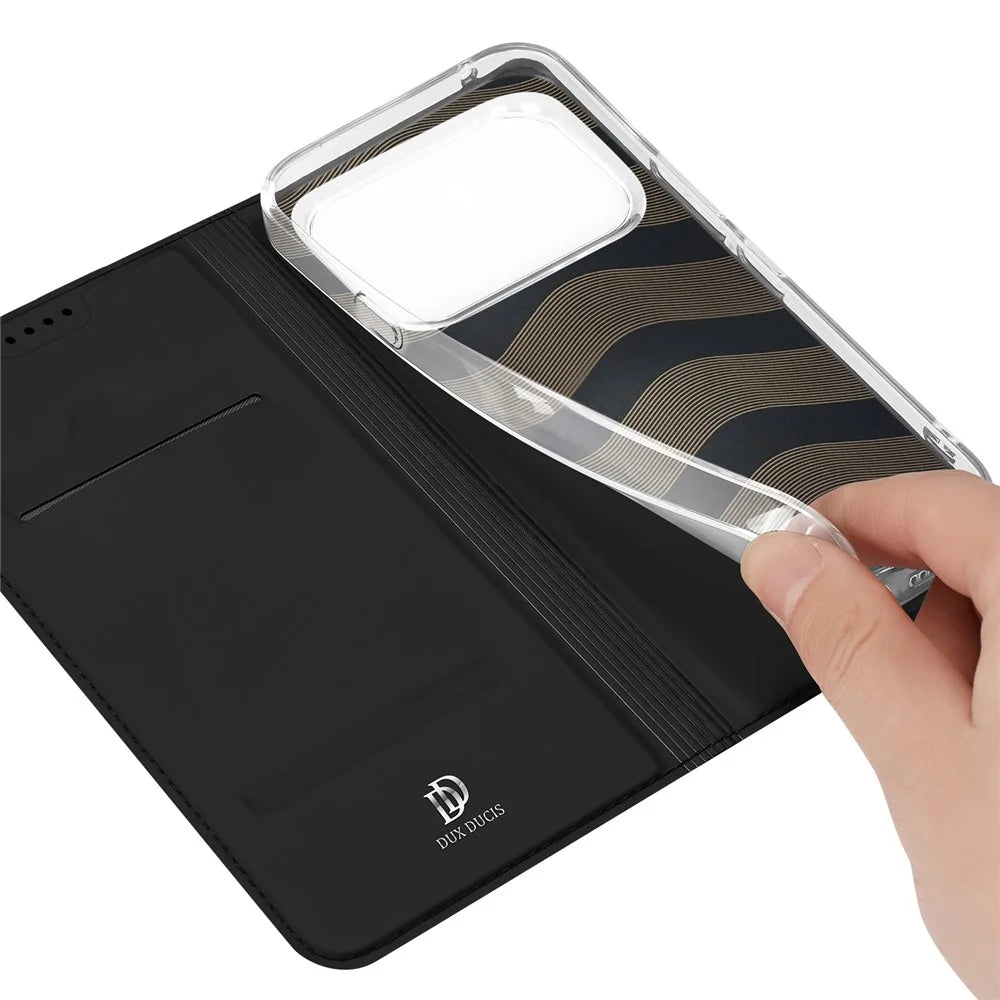 DUX DUCIS for Nothing Phone (4a) Pro Case  Skin Pro Series Leather Stand Cover Card Holder - Black - 7