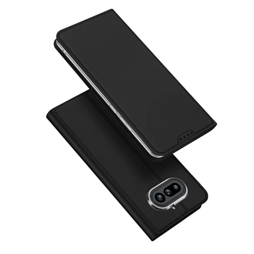 DUX DUCIS for Nothing Phone (4a) Case  Skin Pro Series Leather Stand Cover Card Holder - Black - 1