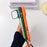 For iPhone 17 Pro Magnetic Case Lens Frame Kickstand Skin-touch PC + TPU Cover with Wrist Strap - Beige - 5
