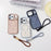 For iPhone 17 Pro Magnetic Case Lens Frame Kickstand Skin-touch PC + TPU Cover with Wrist Strap - Beige - 6