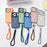 For iPhone 17 Pro Max Magnetic Case Lens Frame Kickstand Skin-touch PC + TPU Cover with Wrist Strap - Beige - 7