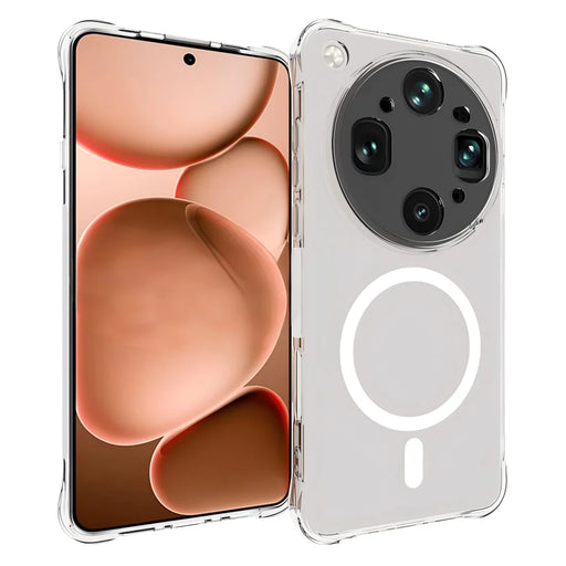 WANLONFENG for Oppo Find X9 Ultra 5G WL2 Series 2.0mm Magnetic Case Clear TPU Phone Back Cover with Screen Films - Transparent - 2