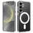 For Samsung Galaxy A27 5G Clear Phone Magnetic Case TPU + Acrylic Back Cover - Clear - 1