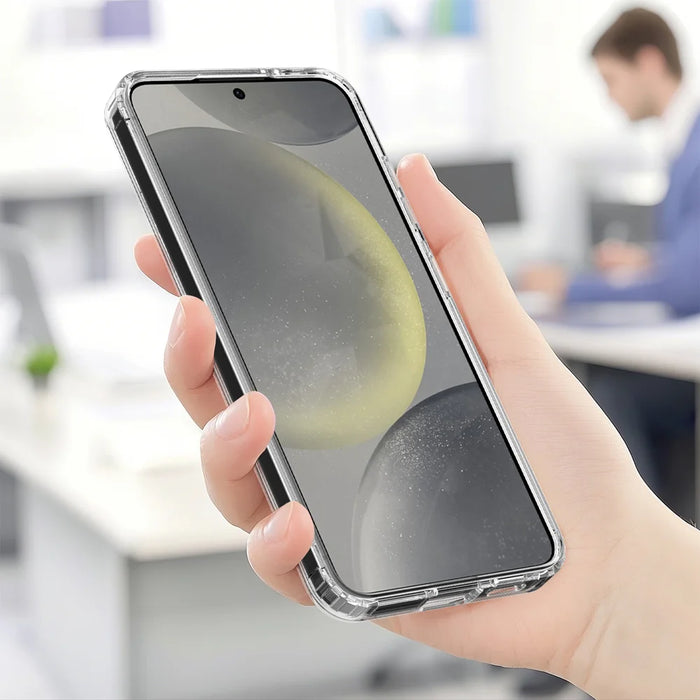 For Samsung Galaxy A27 5G Clear Phone Magnetic Case TPU + Acrylic Back Cover - Clear - 5