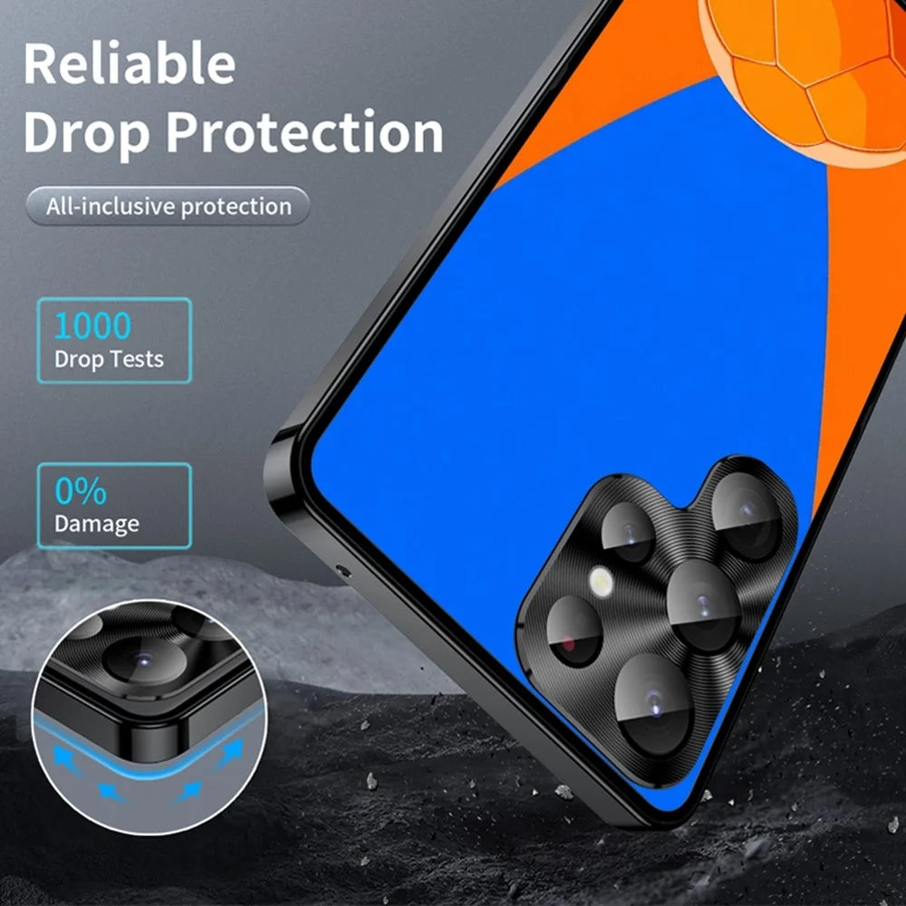For Samsung Galaxy S26 Ultra Magnetic Case Football Pattern Print PC + TPU Phone Cover with Lens Film - LK00378-061 - 3