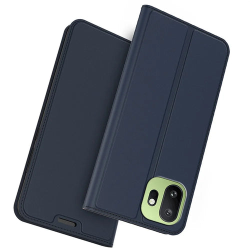 For OnePlus 15T 5G Case PU Leather Phone Cover with Card Holder Stand - Blue - 1
