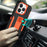 For iPhone 14 Pro Max Shockproof Kickstand Case TPU + PC Dual Layer Anti-Slip Defender Protective Phone Cover - Black / Orange - 3